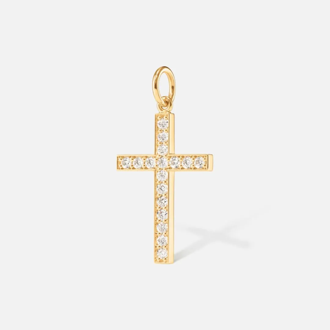 Ole Lynggaard Anhänger | Cross anhänger pavé