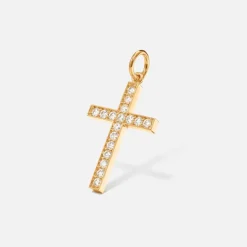 Ole Lynggaard Anhänger | Cross anhänger pavé