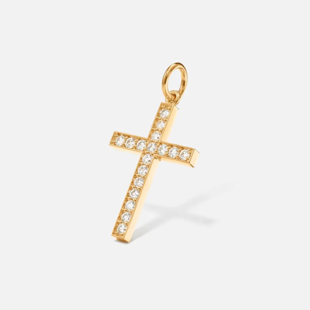 Ole Lynggaard Anhänger | Cross anhänger pavé