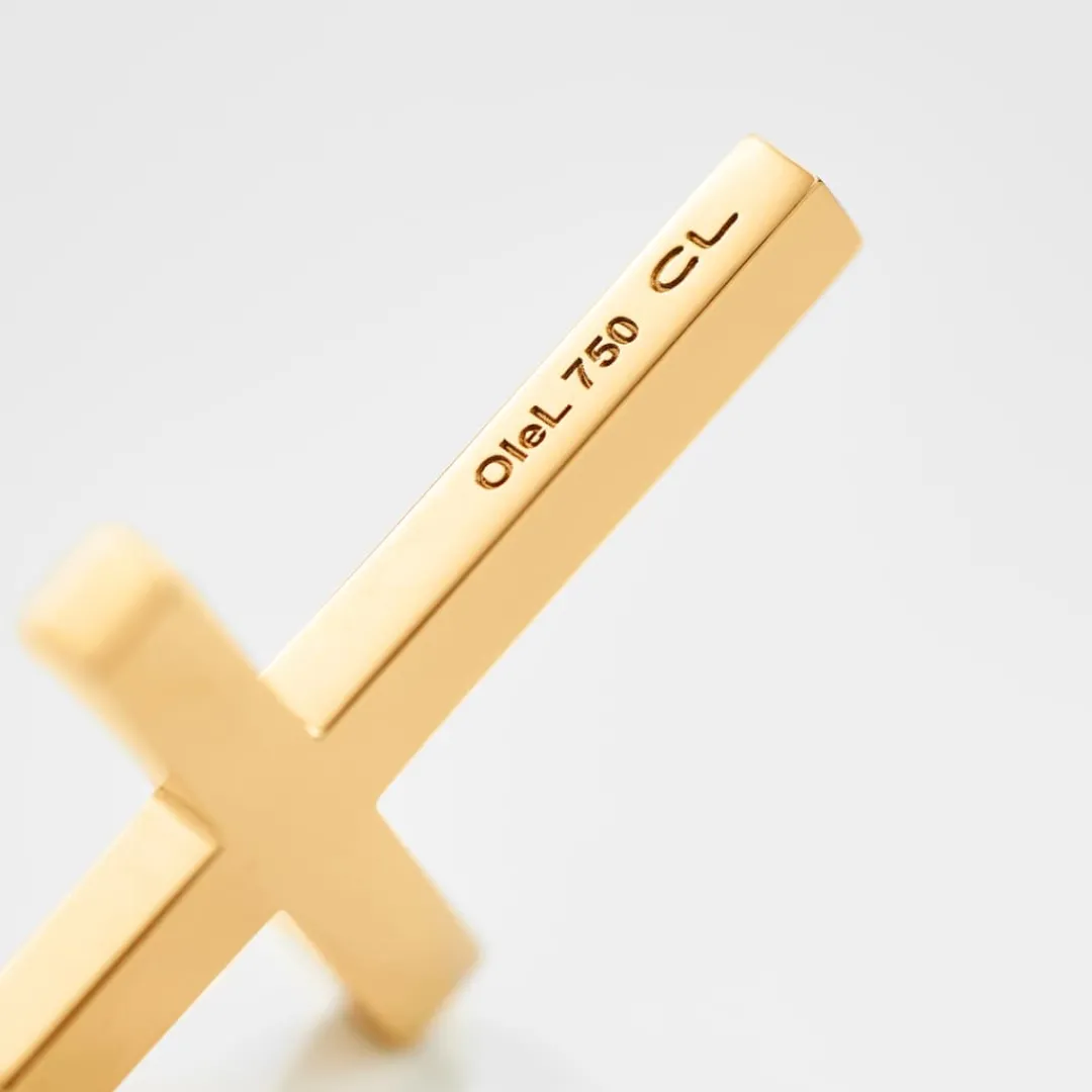Ole Lynggaard Anhänger | Cross anhänger pavé