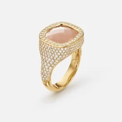 Ole Lynggaard Ringe | Hochkarätige Juwelierkunst | Cushion ring pavé