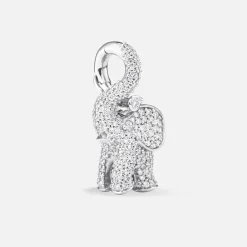 Ole Lynggaard Anhänger | Elephant anhänger medium Pavé
