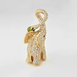 Ole Lynggaard Anhänger | Hochkarätige Juwelierkunst | Elephant anhänger Pavé Gross