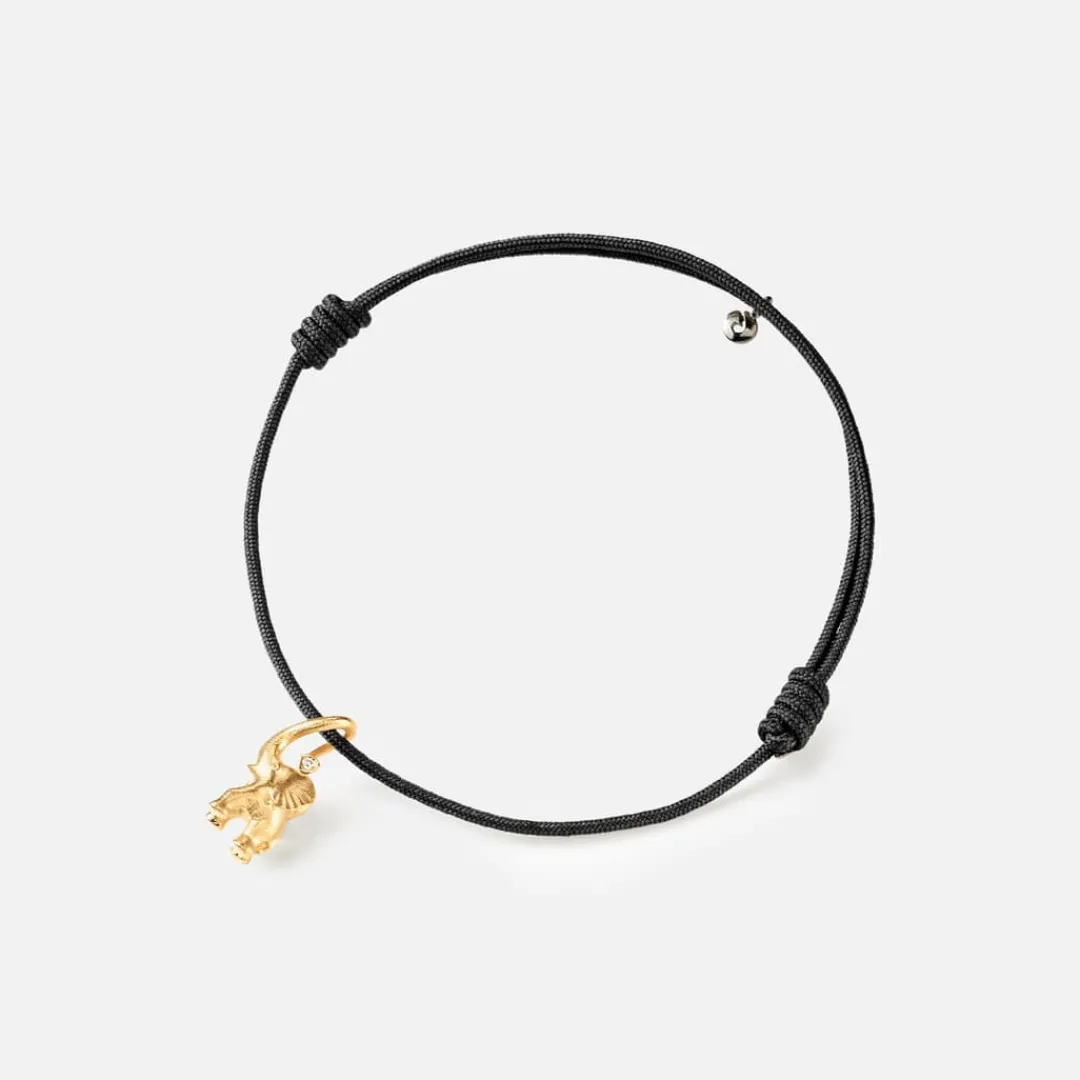 Ole Lynggaard Armbänder | Charmanhänger | Elephant Charme mit Kordel