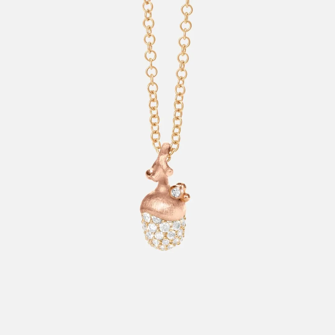 Ole Lynggaard Anhänger | Forest Acorn pendant small pavé