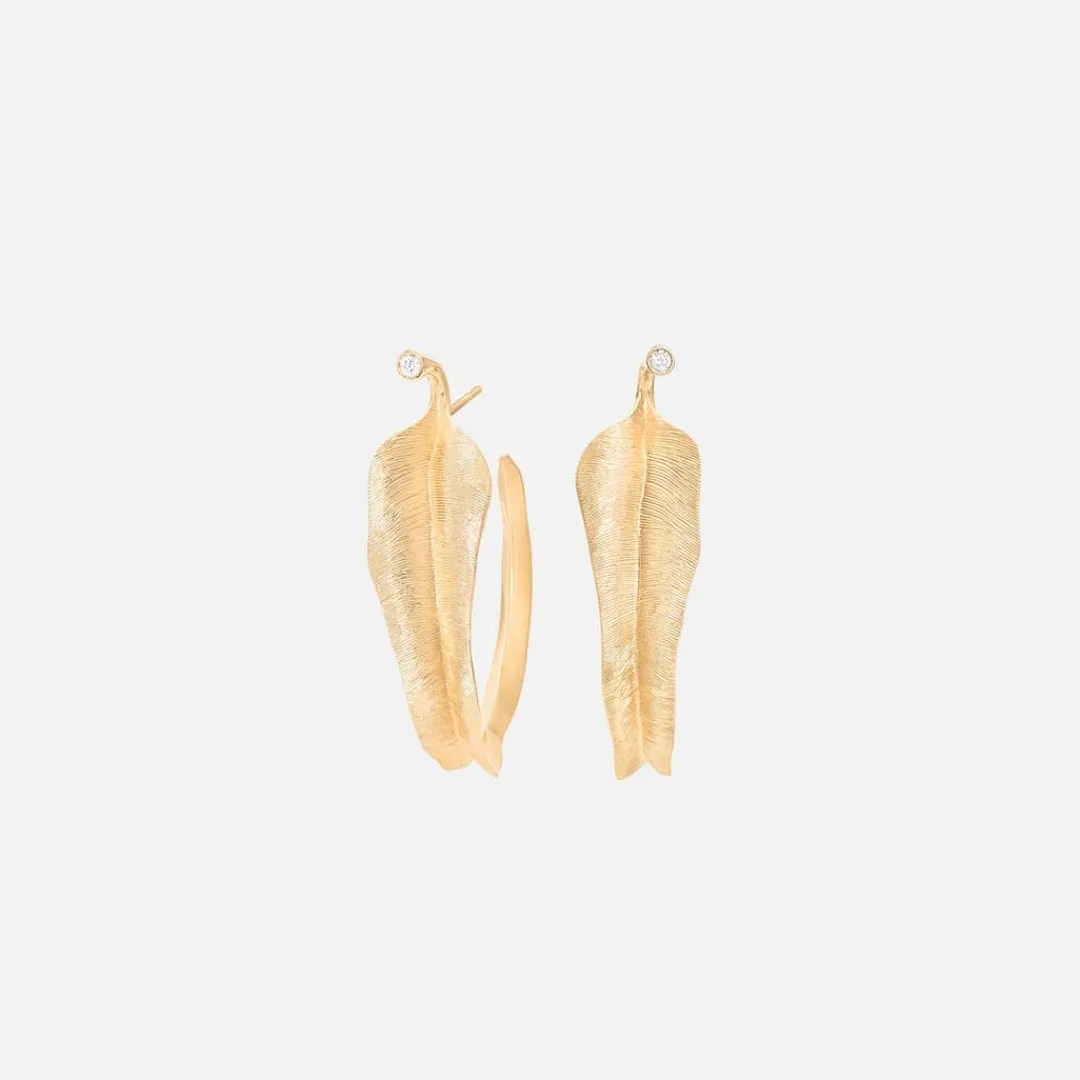 Ole Lynggaard Ohrringpaare | Leaves Creolen klein