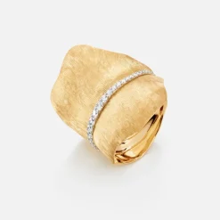 Ole Lynggaard Ringe | Leaves Ring gross pavé