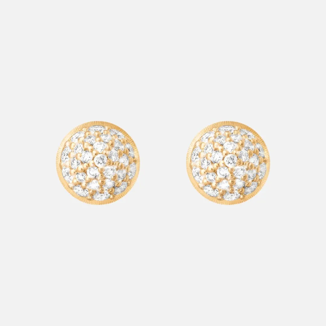 Ole Lynggaard Ohrringpaare | Lotus ohrstecker pavé
