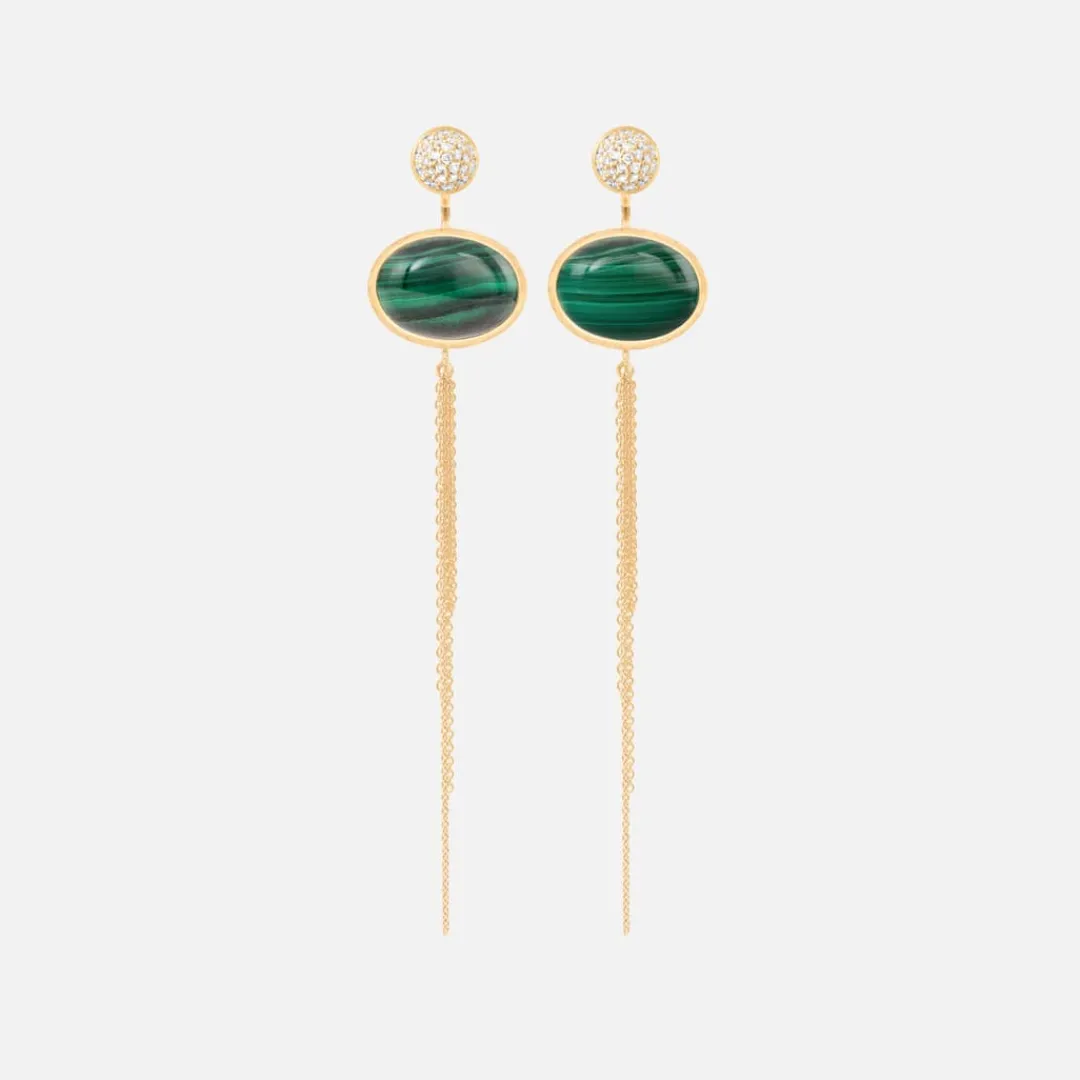 Ole Lynggaard Ohrringpaare | Lotus ohrstecker pavé
