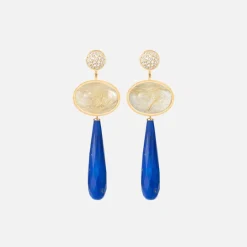 Ole Lynggaard Ohrringpaare | Lotus ohrstecker pavé