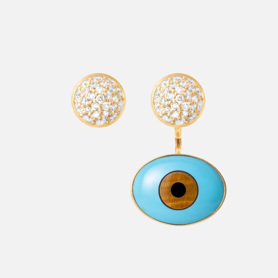 Ole Lynggaard Ohrringpaare | Lotus ohrstecker pavé