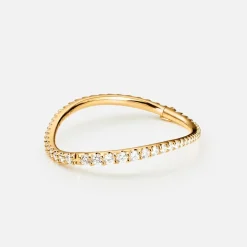 Ole Lynggaard Armbänder | Hochkarätige Juwelierkunst | Love Bands-Armreif, geschwungen, breit