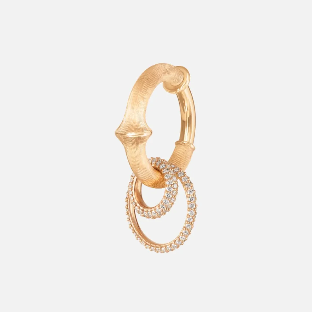 Ole Lynggaard Ohrring Anhänger | Anhänger | Nature earring pendant small pavé
