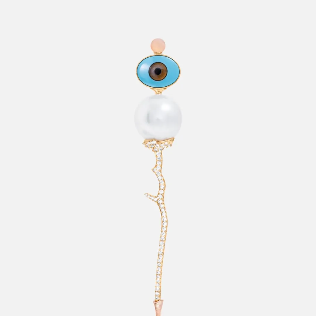Ole Lynggaard Broschen | NATURE EVIL EYE BROSCHE