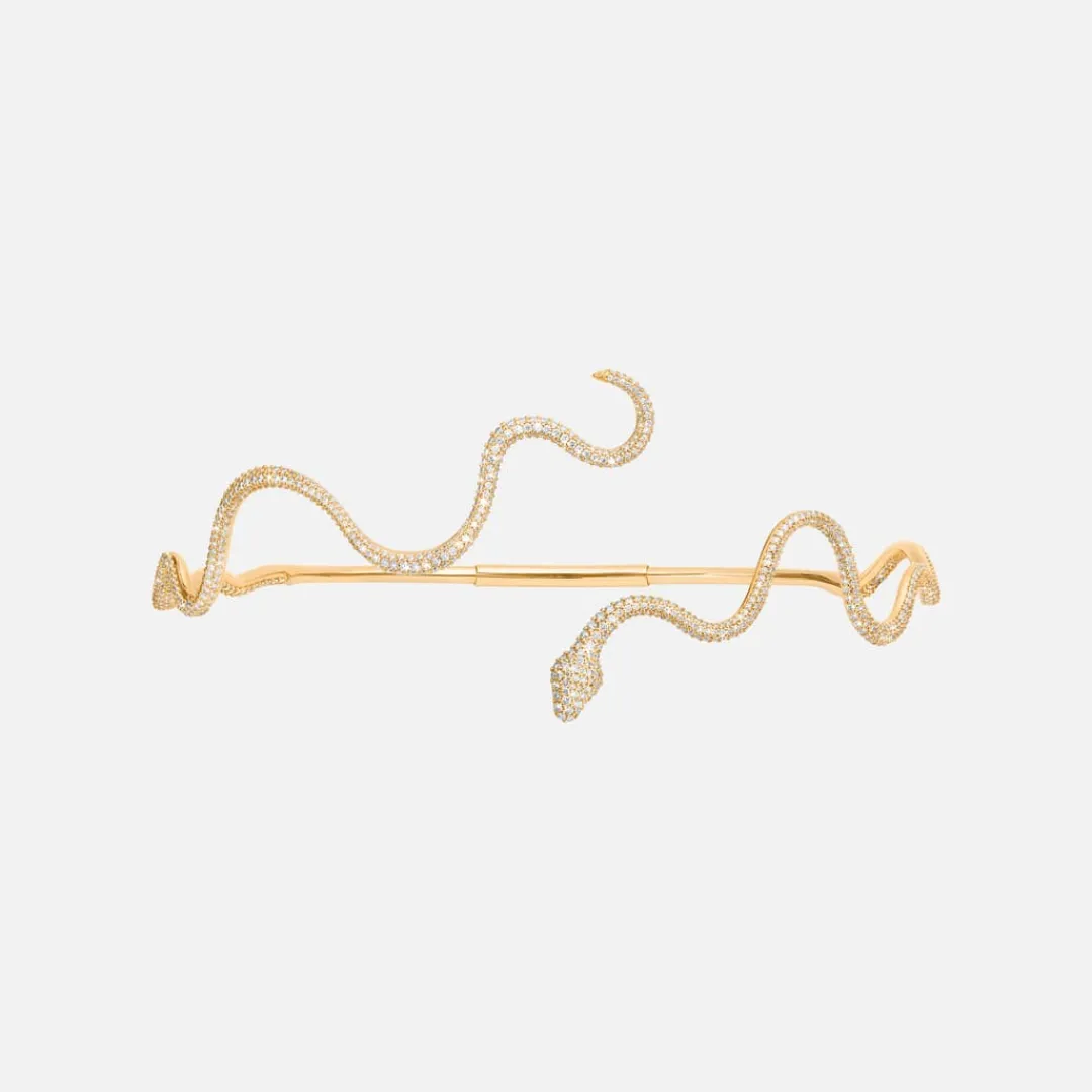 Ole Lynggaard Halsketten | Hochkarätige Juwelierkunst | Snakes Halsreif mit Diamant-Pavé