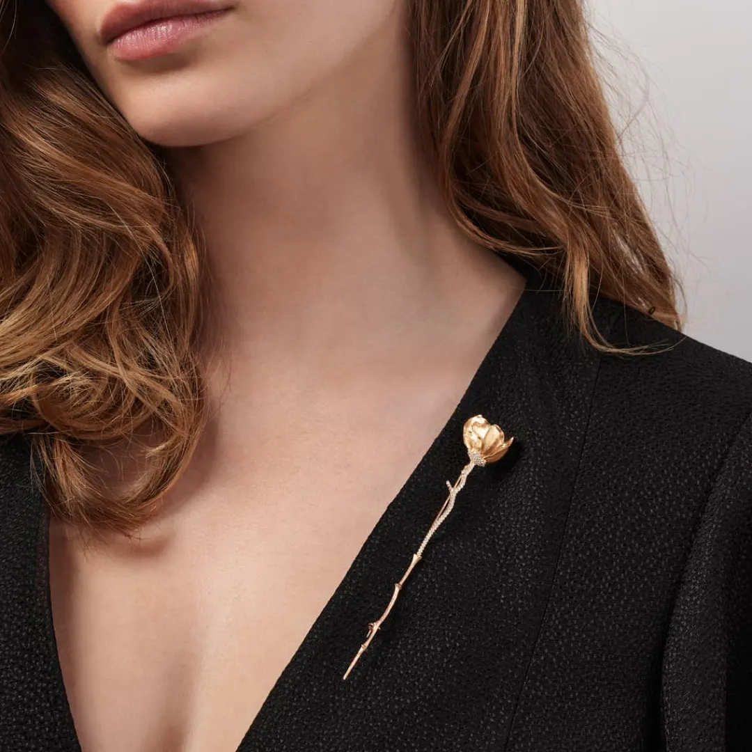 Ole Lynggaard Broschen | Wild Rose brosch kleine